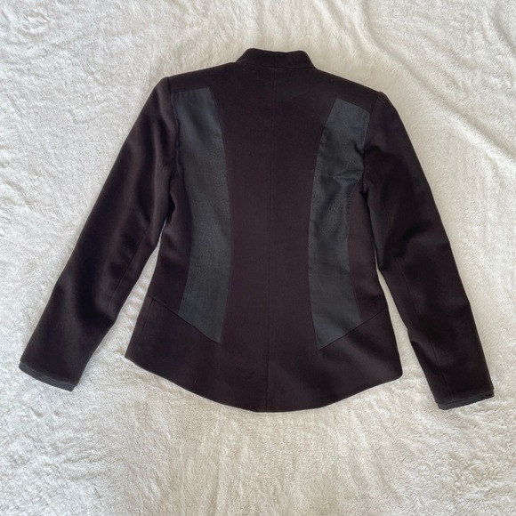 Teresa Crowninshield Wool Cashmere Angora Silk Jacket Black Size 2 - Picture 14 of 14